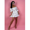 „Cherry Pop – Letnia Mini Spódnica z Motywem Wiśni” L/XL